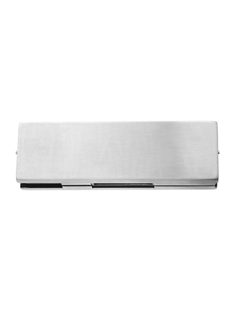 Single over panel strike box Designed for frameless glass door assemblies Suitable for installations with an overhead glass panel Suitable for 10-12mm toughened glass Designed for use with compatible glass door locking hardware
