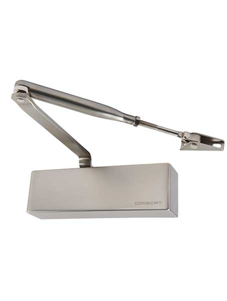 Power size: 2-4 variable by position. Suitable for up to 40-85kg leaf weight & 900-1100mm leaf width. Features: Adjustable closing speed & latching action